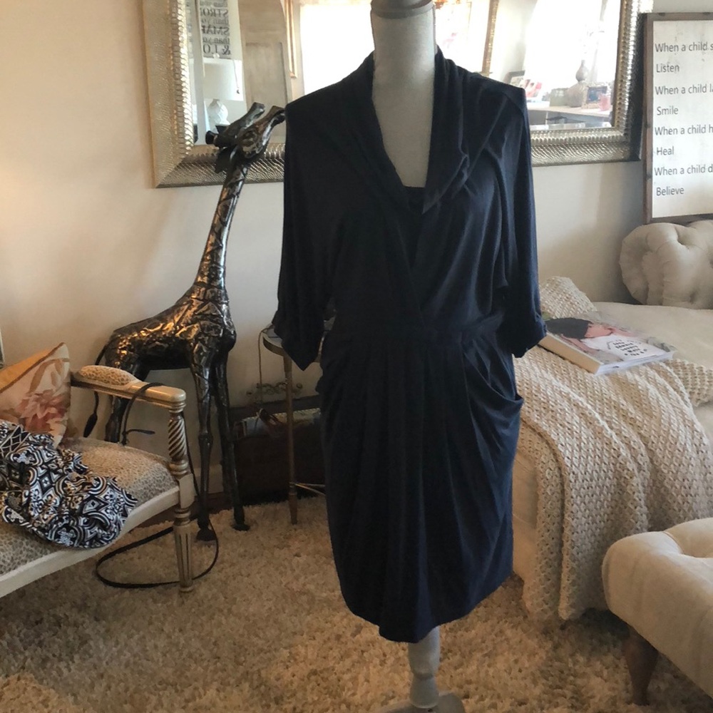 Bcbg navy dress